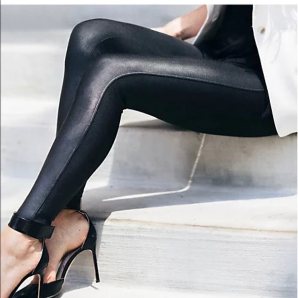 Spanx Faux Leather Leggings - Picture 2 of 7